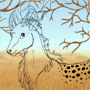 antelope spots and horns