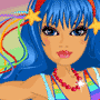 Rainbow Brite raver dress up game