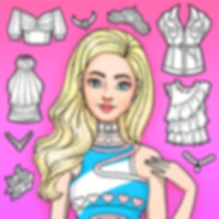 Doll House Coloring | Barbie Dress Up Doll Designer PFP Maker