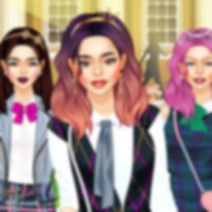 dress up game uniform school female and male students W-P3-2 Men Women Private Lesson Boy School Girl Couples Costume School Uniforms I created when