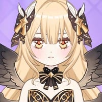 Anime girl with purple hair