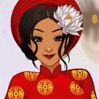 Vietnamese Áo Dài dress up