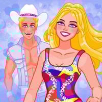 Barbie & Ken roller skating