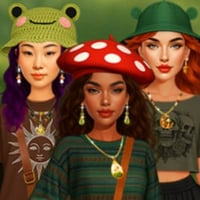 Three girls in adorable nature inspired outfits