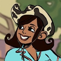 1960s Cowgirl in a Western Movie