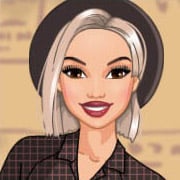 Two friends in dark academia fashion