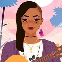 Cute girl in fairycore outfit