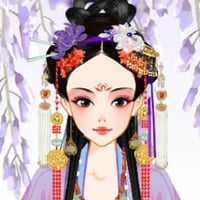 Chinese princess with purple adornments