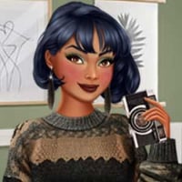 Cute boho princess with short hair