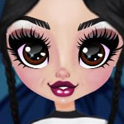 Wednesday Addams dressed up