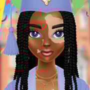 Pretty graduate with vitiligo