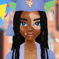 Pretty graduate with vitiligo