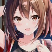 Anime girl with purple hair