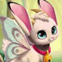 Cute fairy bunny cat