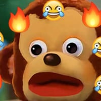 Look away monkey meme