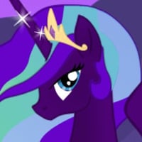 Beautiful purple princess pony