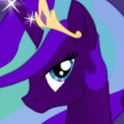 Beautiful purple princess pony