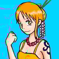 Nami, the Cat Burglar pirate from the anime One Piece!