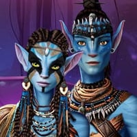 Male and female Na'vi warriors