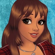 British singer, Pink Pantheress, in plaid