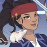 Fierce female pirate