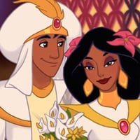 Aladdin and Jasmine getting married