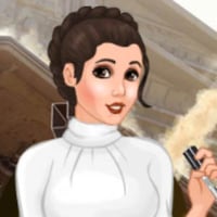Princess Leia Organa in a braided hairstyle