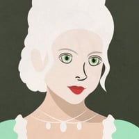 Pretty lady in rococo aesthetic