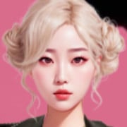 The singer Rosé with golden hair