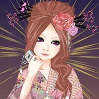 Japanese girl at the Japanese Summer Festival