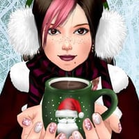 Cute awesome manga anime holiday christmas winter female avatar maker by Pichichama