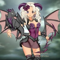 Sexy anime dragon girl