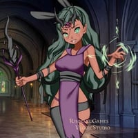 Cute neko necromanger girl