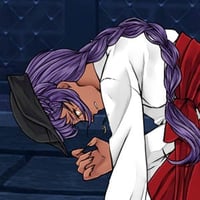 Woman transforming into werewolf