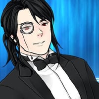 Handsome vampire man and beautiful vampire female