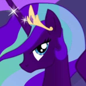 Beautiful purple princess pony