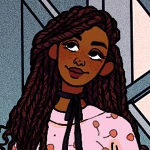 beautiful black girl with dreadlocks