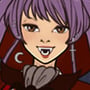 Purple haired female vampire