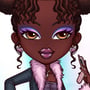 Cute Bratz doll with afro puffs