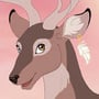 Create Disney-styled deer and antelope! Beautiful lavender deer