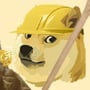 Shiba Inu with miner hat