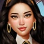 Female Hufflepuff student