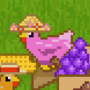 Adorable pixel chickens