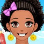 Cute shoujo girl with afro