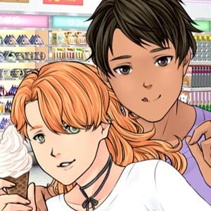 Kawaii anime couple