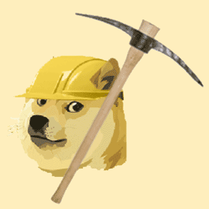 Shiba Inu with miner hat