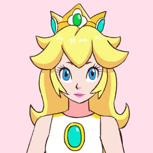 Cute Super Mario princess Peach