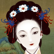 Beautiful Chinese painting of a woman