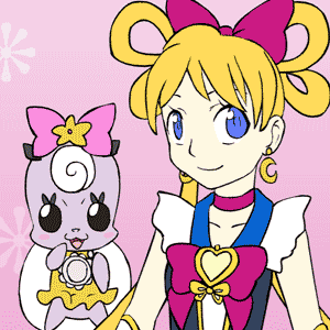 Cute magical girl from Precure