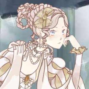 Rococo princess in pearls